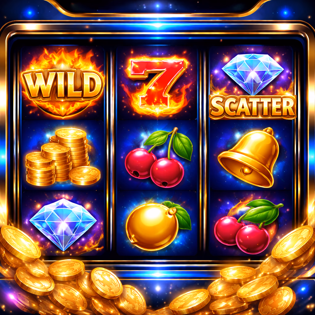 Dynamic close-up of a JEETBO7 slot interface with bright reels, coin effects and a premium gaming mood for Bangladesh